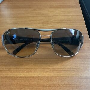 Ray-Ban Black and Silver Sunglasses